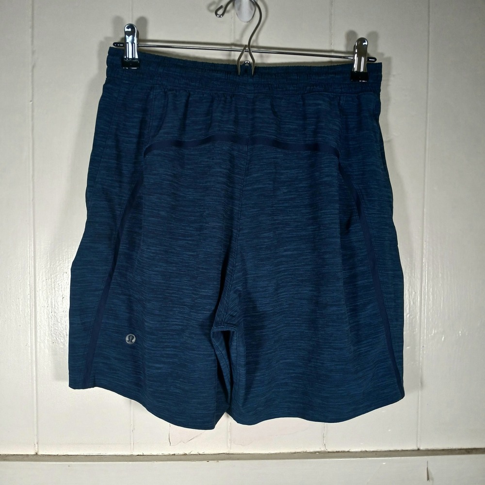 Lululemon Athletic Shorts Mens M Blue Space Dye LM7AB0S 7" Inseam